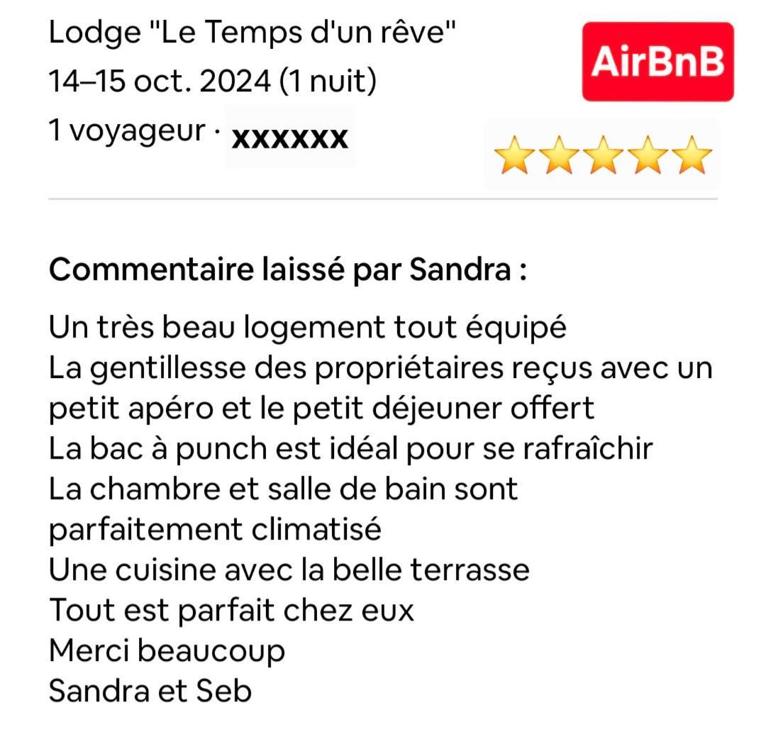 Lodge "Le Temps D'Un Reve" Сен-Франсуа Экстерьер фото